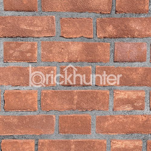 Close up of a wall of Warnham Red Stock bricks