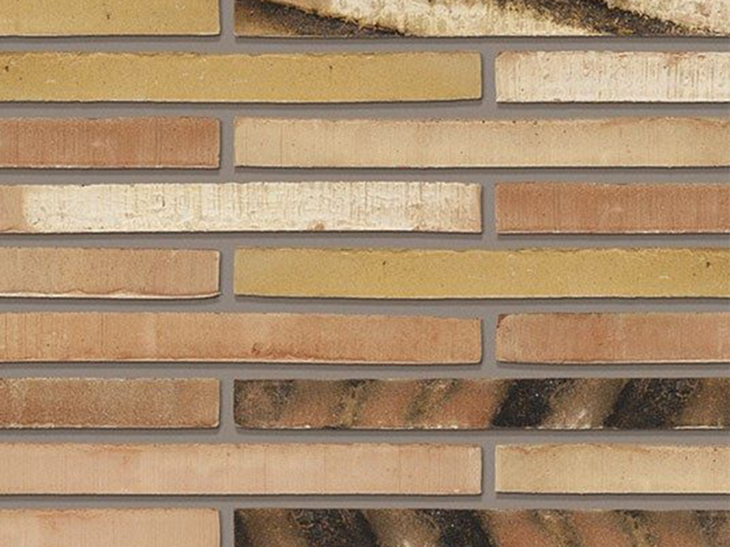 Close up of a wall of Roman Dignita bricks