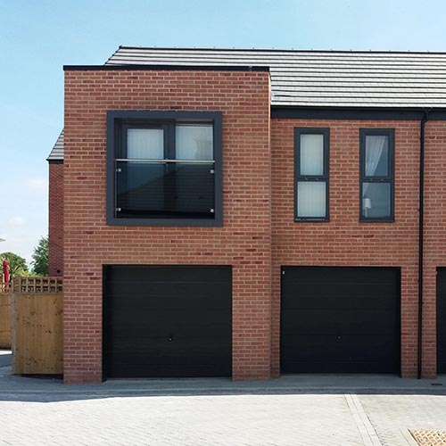 A residential property built using Redbridge Stock bricks