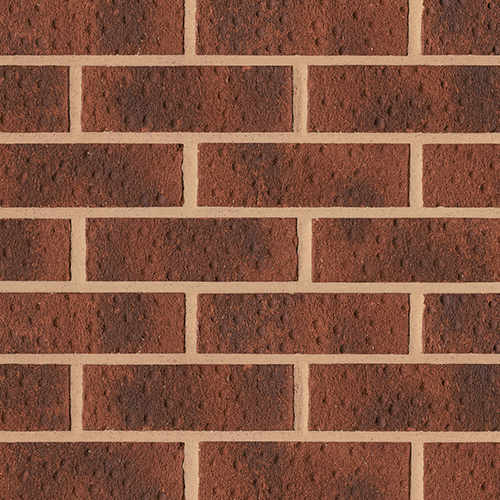 Close up of a wall of Brodsworth Mixture bricks