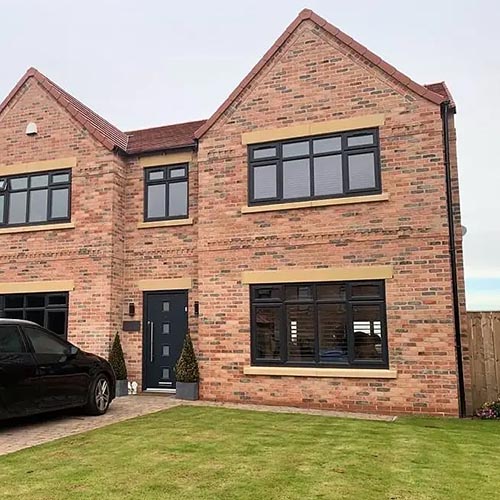 A residential property built using Phoenix Blend bricks