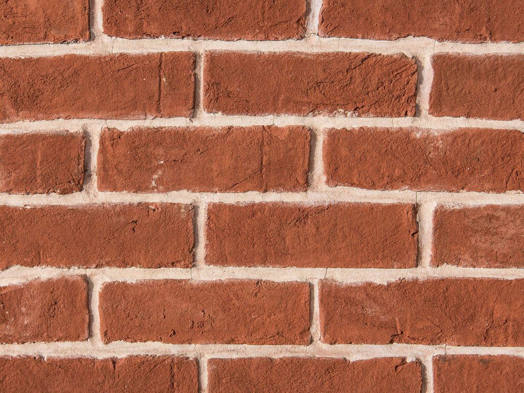 Close up of a wall of Old Barn Mix Handmade bricks