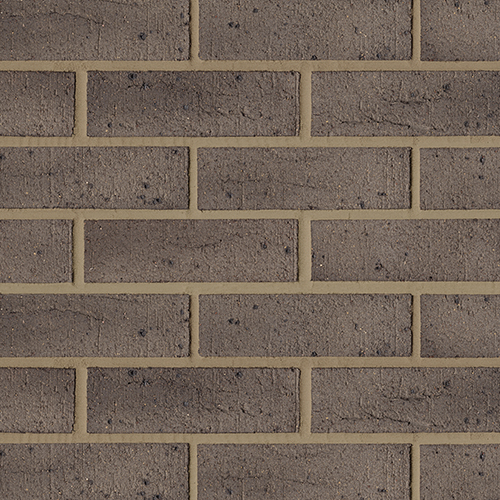 Close up of a wall of Bowland Grey bricks
