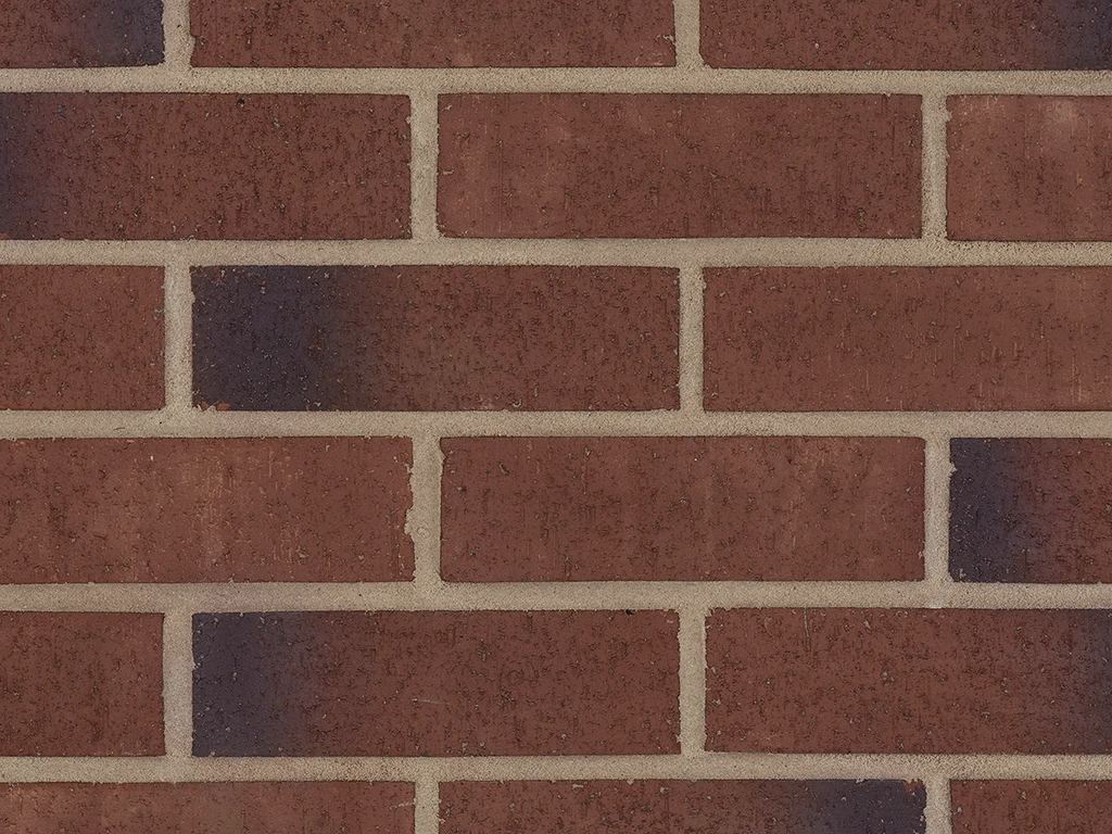 Close up of a wall of Woburn Mixture bricks