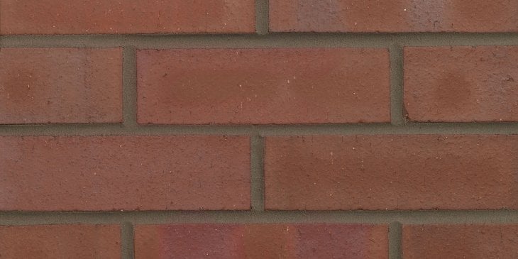 Close up of a wall of County Multi Smooth bricks