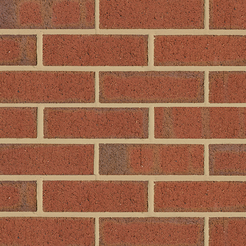 Close up of a wall of Hadley Brindle Wirecut bricks