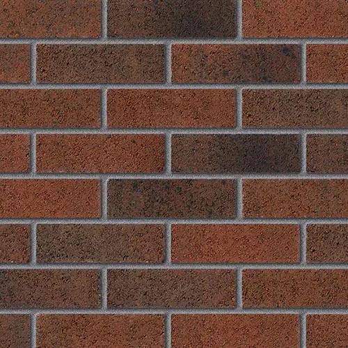 Close up of a wall of Long Ashton Currant bricks
