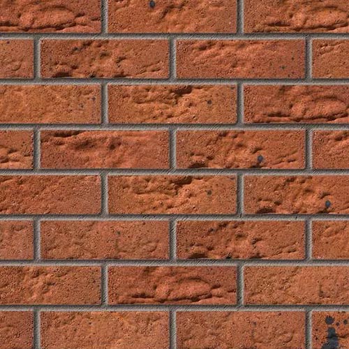CLose up of a wall of Hudson Sunrise bricks