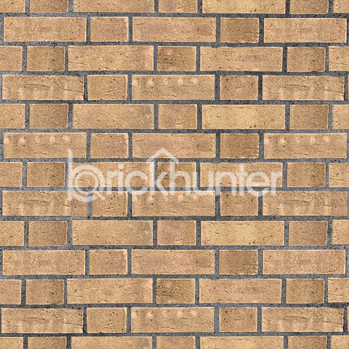 A wall of Harvest Buff Multi bricks
