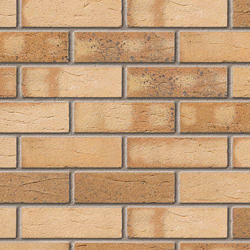 Close up of a wall of Brunswick Wilton Yellow bricks