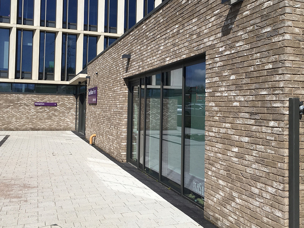 A commercial property built using Nelissen Arte bricks