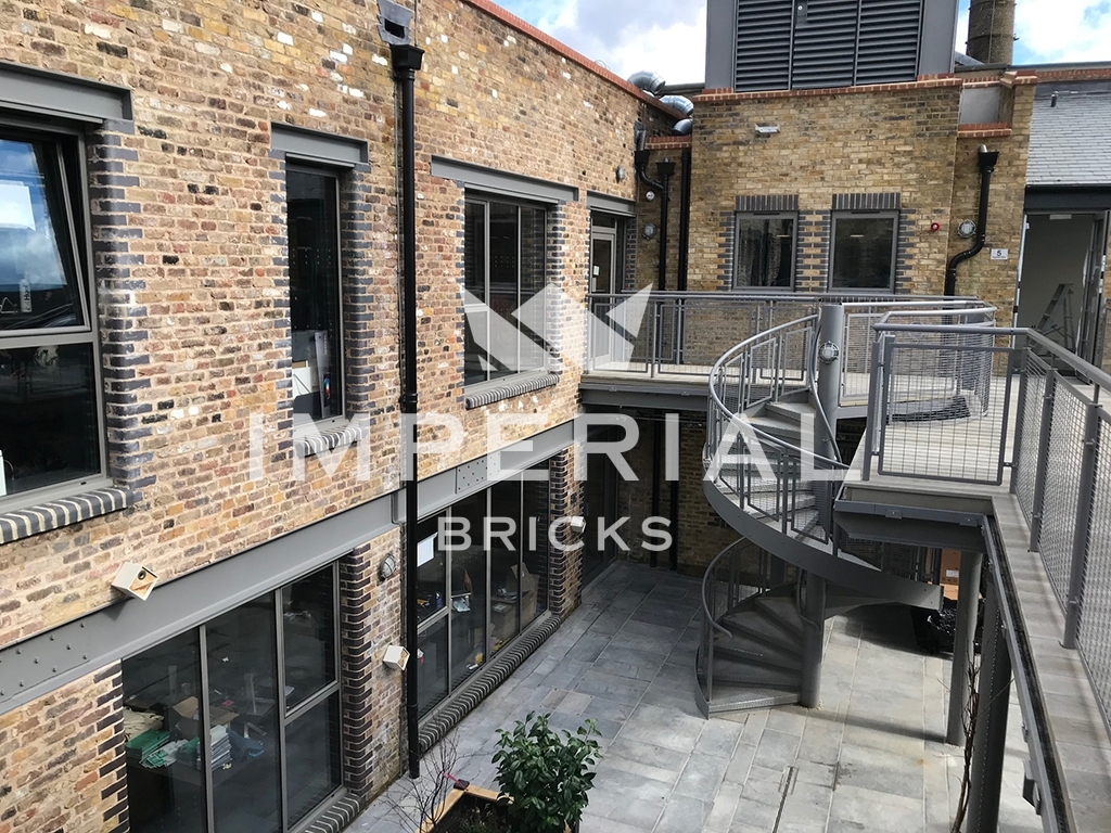 A commercial property built using Weathered Original London Stock bricks