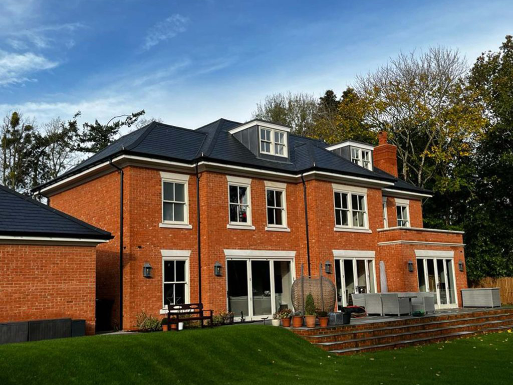 A residential property built using Oasthouse Orange Handmade bricks