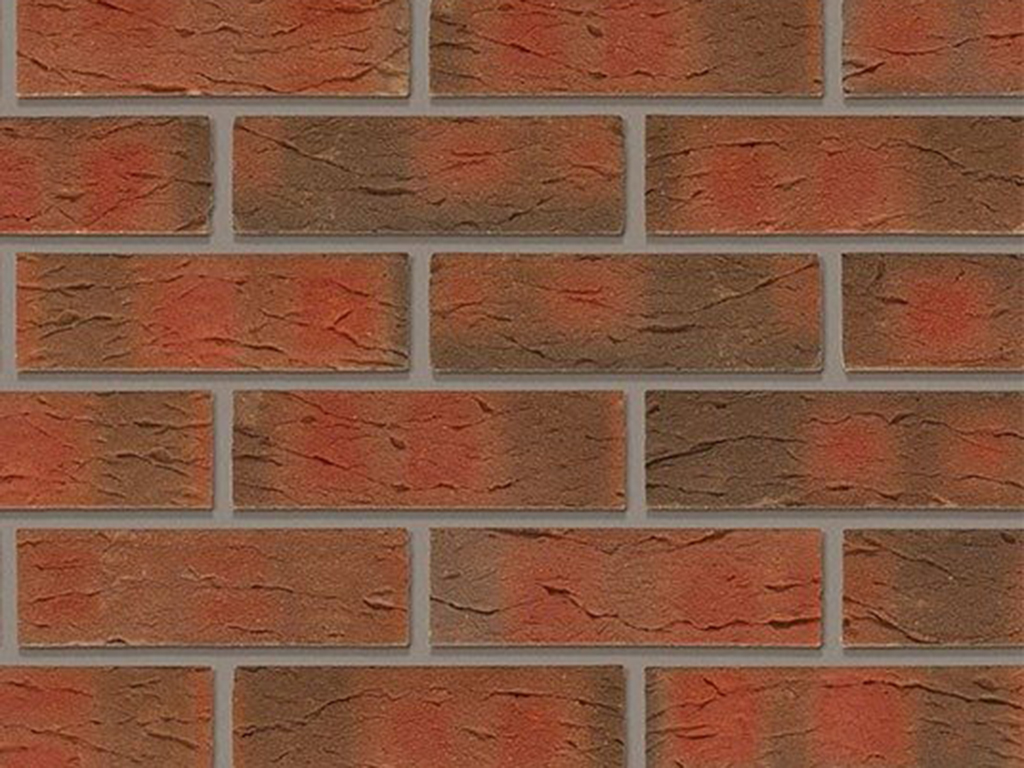 A wall of Corbridge Multi bricks