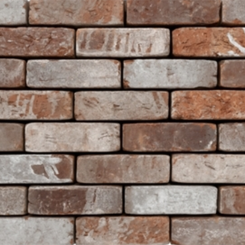 Close up of a wall of Old Hamerton bricks