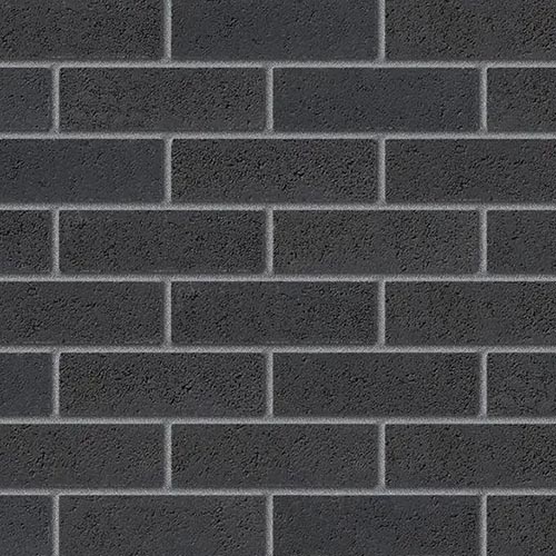 Close up of a wall of Steel Blue bricks