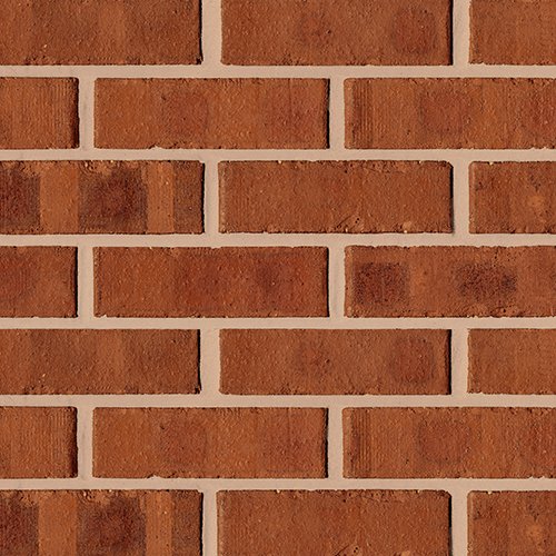Close up of a wall of Clayburn Civic Reverse bricks