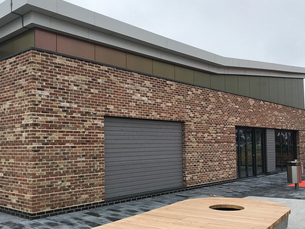 A commercial property built using Birkdale Blend bricks