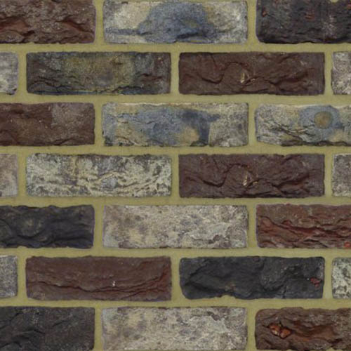 Close up of a wall of Klampaert Classic bricks