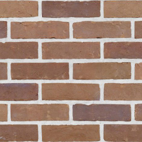 Close up of a wall of Perton Orange bricks