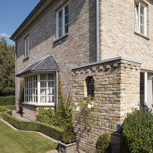Rear exterior of a house built using Venus Rustica bricks