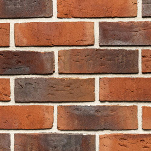 Close up of a wall of Telica Waterstruck bricks