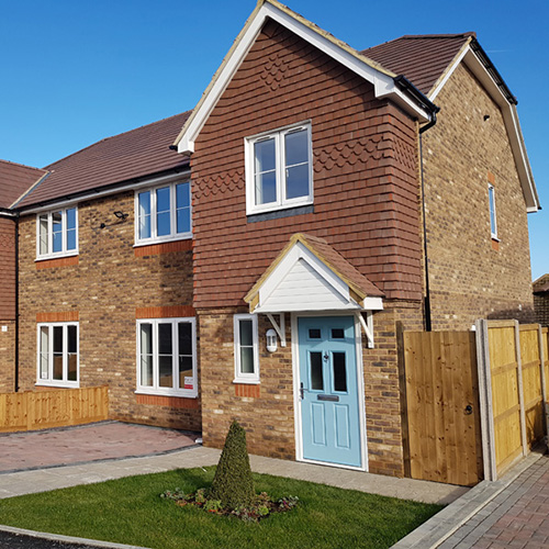 Exterior of a residential property built using Safier bricks