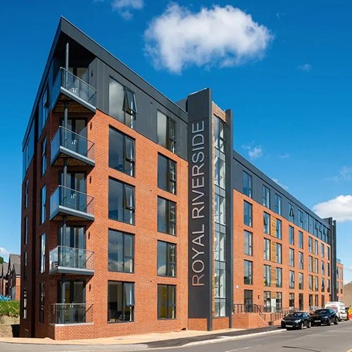 A Russet Mixture brick building