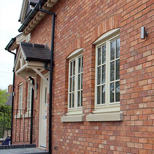 An exterior of a house built using Packwood Restoration bricks