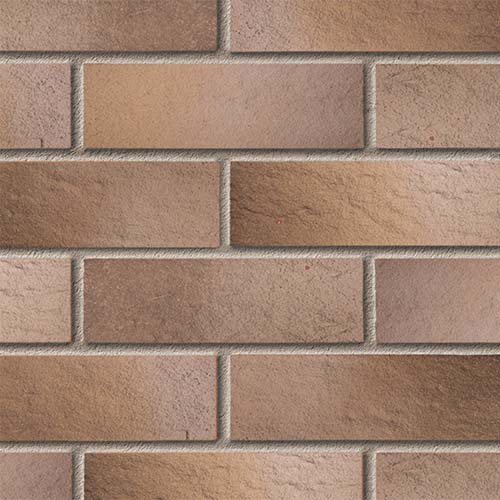 Close up of a wall of Brocton Weathered Buff bricks