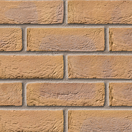 Close up of a wall of Bradgate Harvest Antique bricks