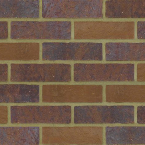 Close up of a wall of Eagle bricks