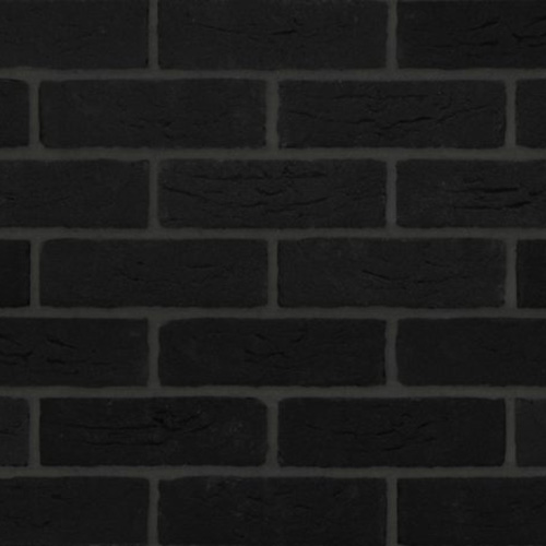Close up of a wall of Midnight Stock bricks