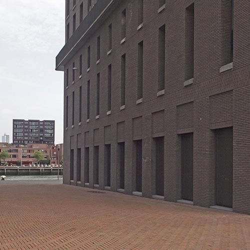 An exterior of a commercial property built using Wimbledon Grey Stock bricks