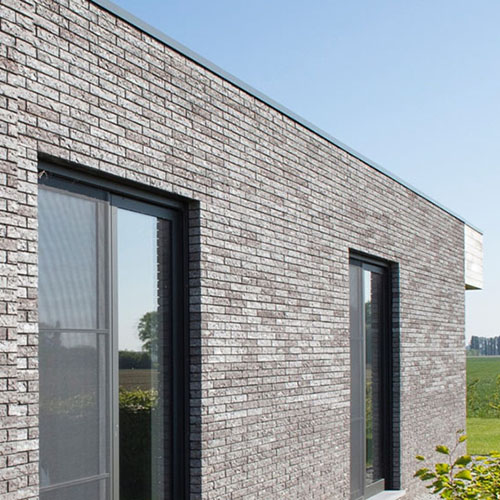 Rear exterior of a house built using Atlantis Two bricks