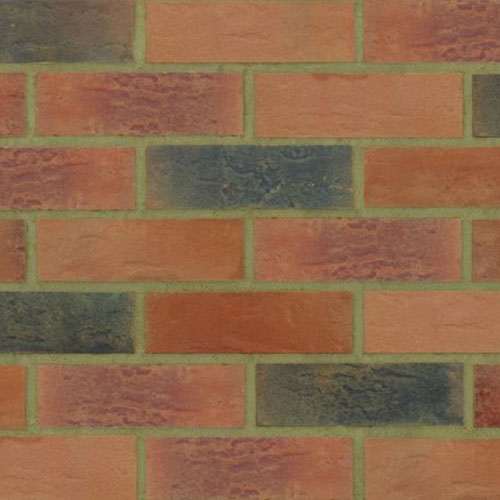 Close up of a wall of Billingham bricks