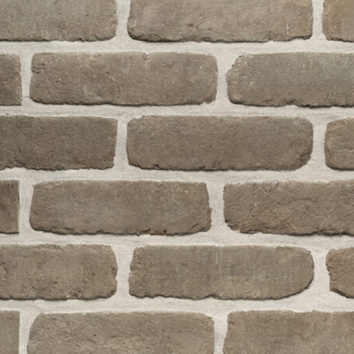 Close up of a wall of Fume Grey Stock bricks
