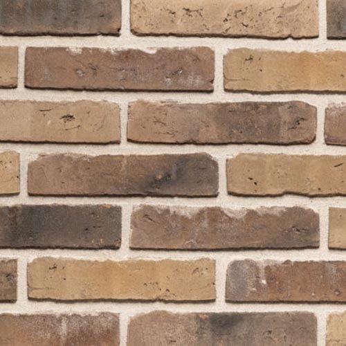 Close up of a wall of Lurus Waterstruck bricks