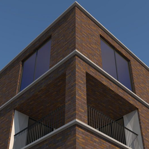 A property house built using Eagle bricks