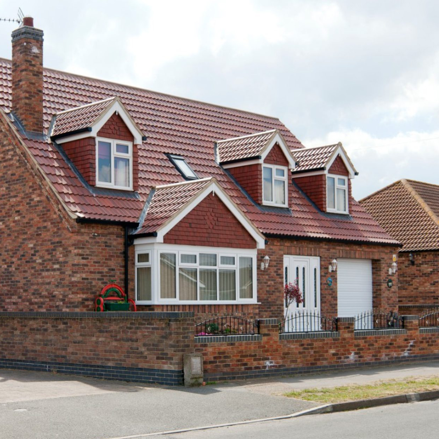 A residential property built using Heritage Blend bricks
