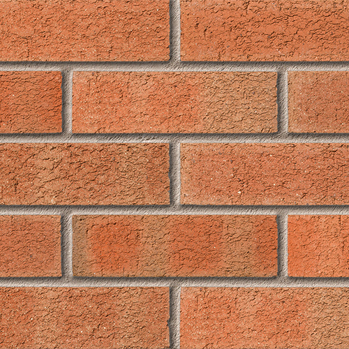 Close up of a wall of Chillingham Blend bricks