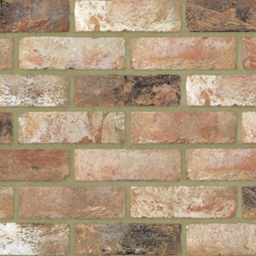 Close up of a wall of Kenilworth Antique bricks