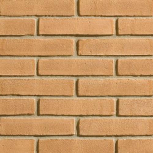 Close up of a wall of Rosato Classico bricks