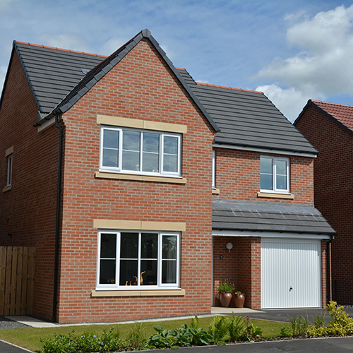 A residential property built using Chillingham Blend bricks