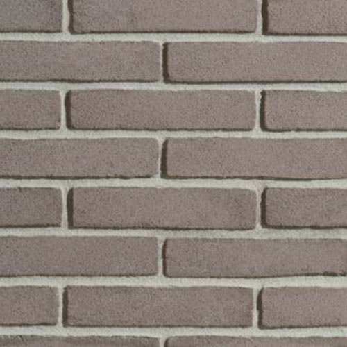 Close up of a wall of Vivo Grigio bricks