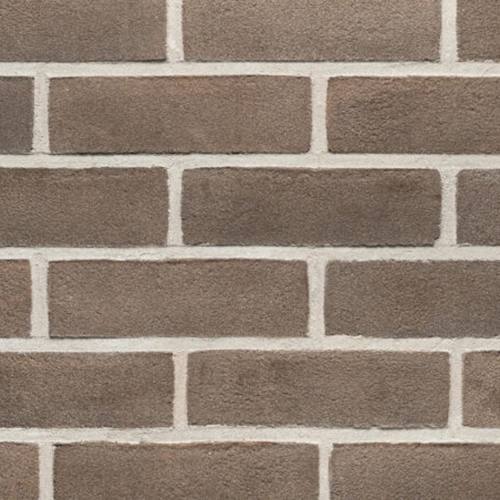 Close up of a wall of Wimbledon Grey Stock bricks