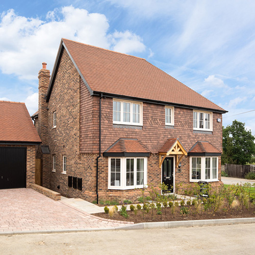 An exterior of a house built using Safier bricks