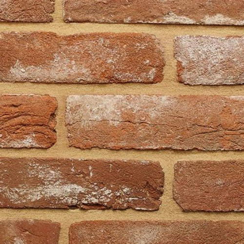 Close up of a wall of Genuine Reclaimed bricks