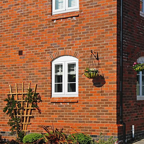 Rear view of a house built from Cumberland Blend bricks