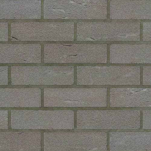 Close up of a wall of Fort Grey bricks